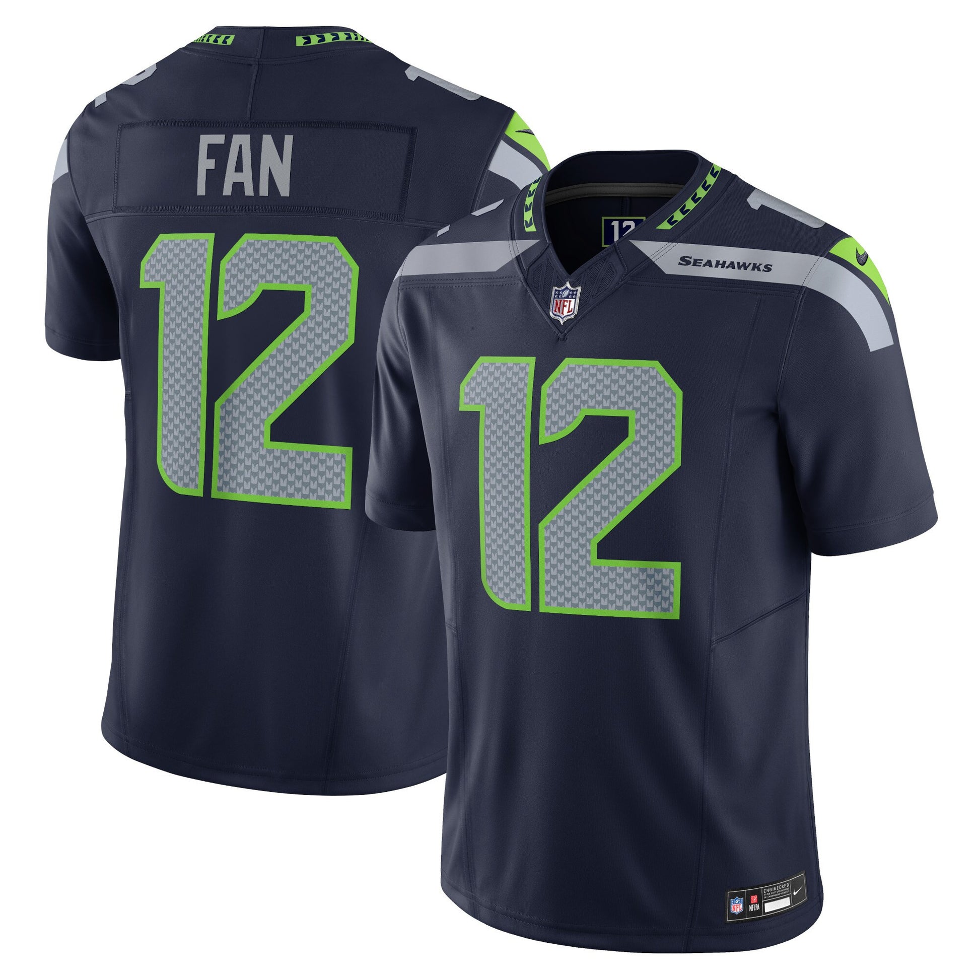 12s Seattle Seahawks Vapor F.u.s.e. Limited Jersey - Navy