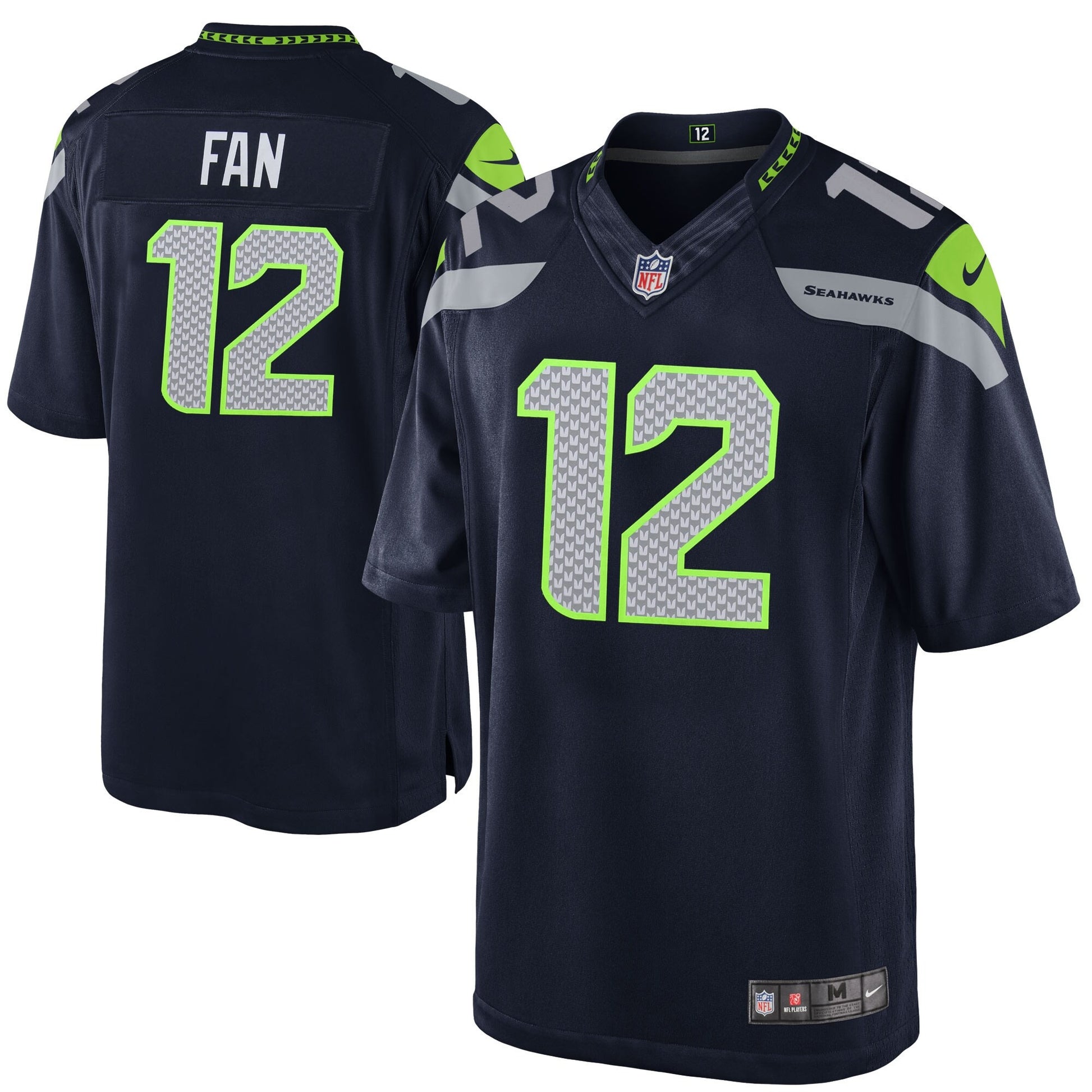 12s Seattle Seahawks Youth Jersey - Navy