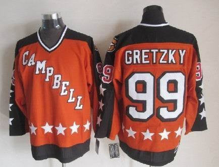 1984 All Star 99 Wayne Gretzky Orange CCM Hockey Jersey