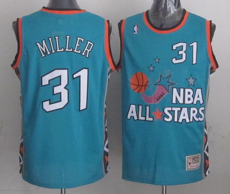 1996 All Star 31 Miller Teal Basketball Jerseys