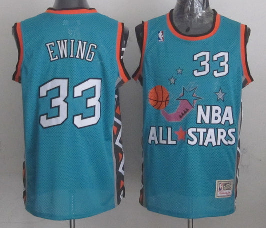 1996 All Star 33 Ewing Teal Basketball Jerseys