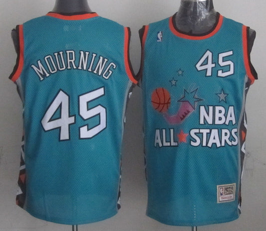 1996 All Star 45 Mourning Teal Basketball Jerseys