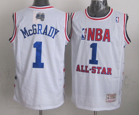 2003 All Star 1 McGrady White Hardwwod Classics Basketball Jerseys