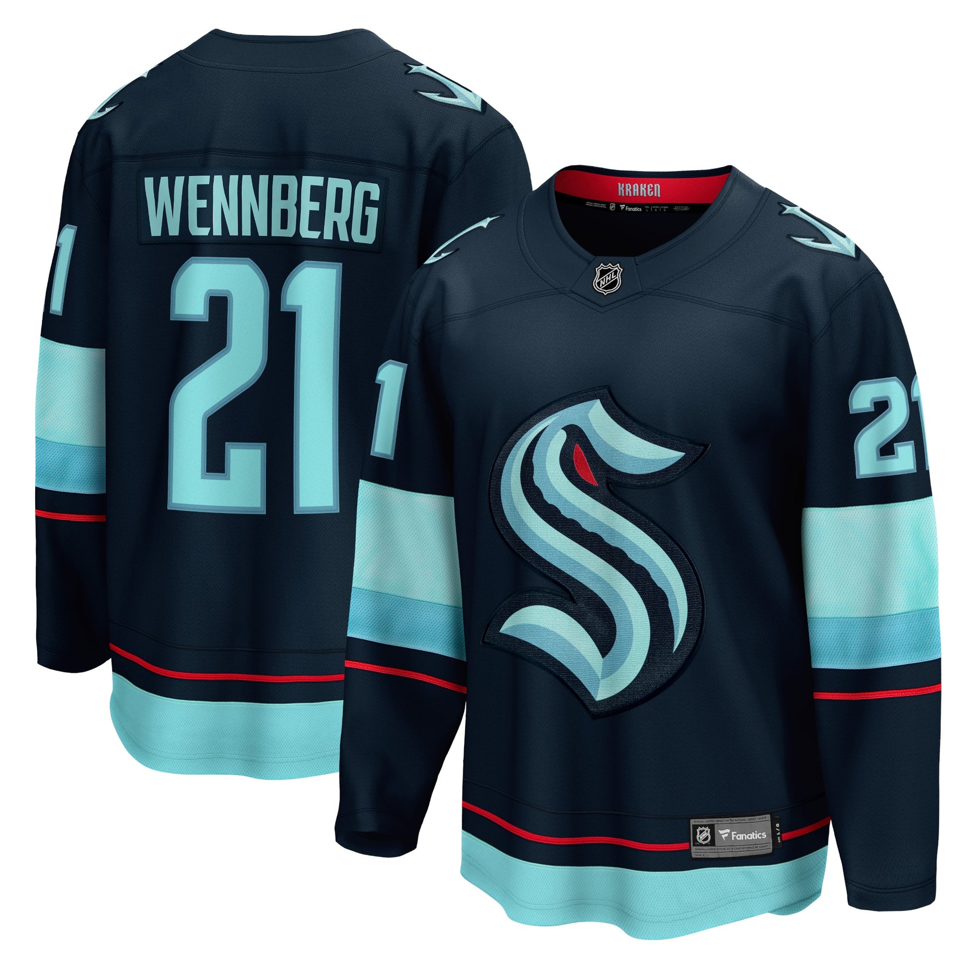 Alexander Wennberg Branded Home Breakaway Player Hockey Jersey - Navy