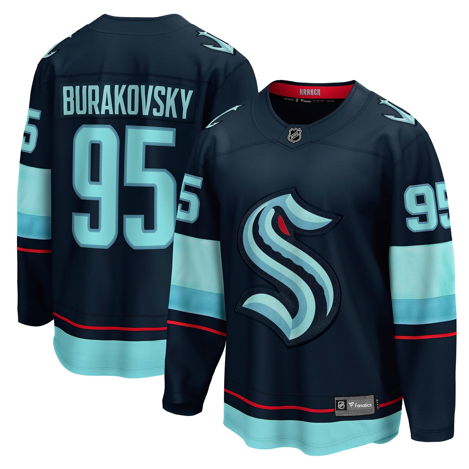 Andre Burakovsky Branded Home Breakaway Player Hockey Jersey - Deep Sea Blue