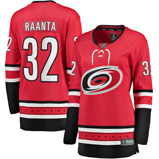 Antti Raanta Carolina Hurricanes Branded Women's Alternate Breakaway Player Hockey Jersey - Red