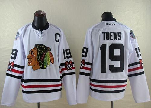 Blackhawks #19 Jonathan Toews White 2015 Winter Classic Stitched Hockey Jersey