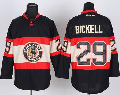 Blackhawks #29 Bryan Bickell Black New Third Stitched Hockey Jersey