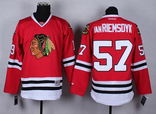 Blackhawks #57 Trevor Van Riemsdyk Red Stitched Hockey Jersey