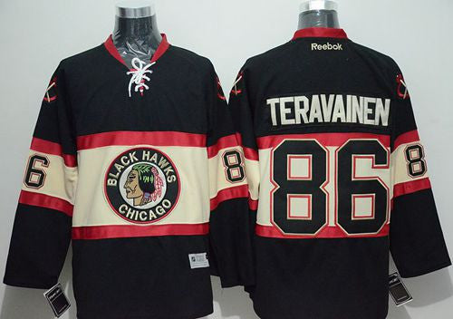 Blackhawks #86 Teuvo Teravainen Black New Third Stitched Hockey Jersey