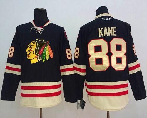 Blackhawks #88 Patrick Kane Black 2015 Winter Classic Stitched Hockey Jersey