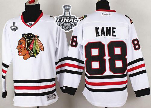 Blackhawks #88 Patrick Kane White 2015 Stanley Cup Stitched Hockey Jersey