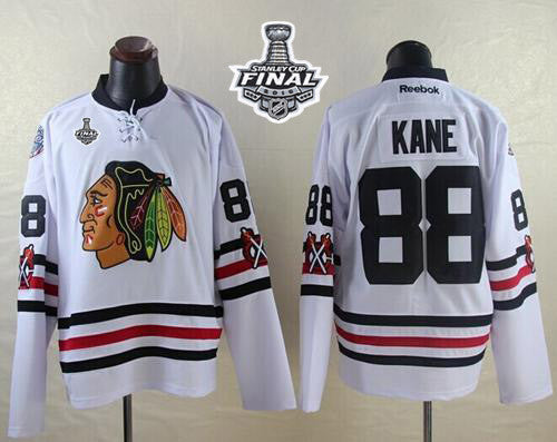 Blackhawks #88 Patrick Kane White 2015 Winter Classic 2015 Stanley Cup Stitched Hockey Jersey