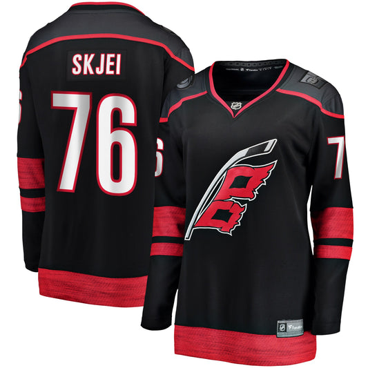 Brady Skjei Carolina Hurricanes Branded Women's Home Breakaway Player Hockey Jersey - Black