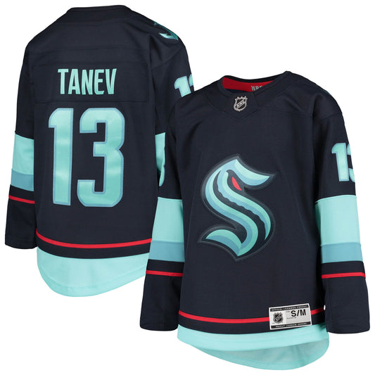 Brandon Tanev Youth Home Premier Player Hockey Jersey - Deep Sea Blue