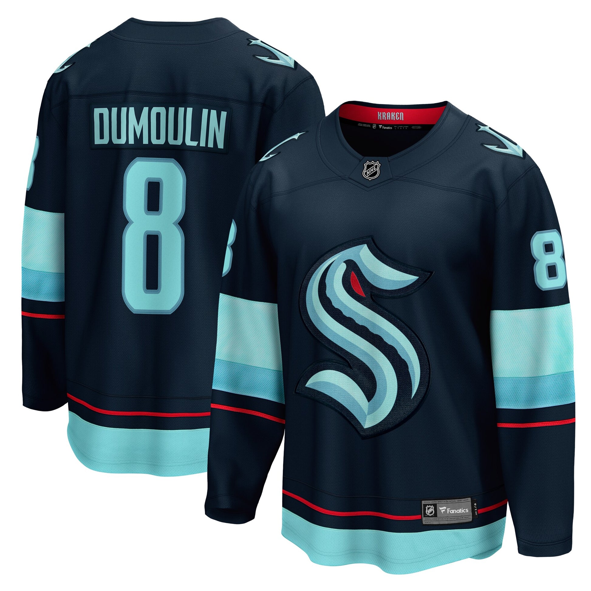 Brian Dumoulin Branded Home Breakaway Player Hockey Jersey - Deep Sea Blue