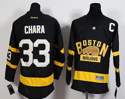 Bruins 33 Zdeno Chara Black 2016 Winter Classic Reebok Youth Hockey Jersey