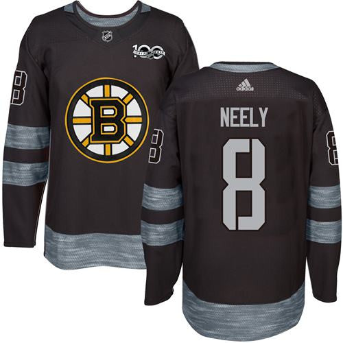 Bruins #8 Cam Neely Black 1917-2017 100th Anniversary Stitched Hockey Jersey