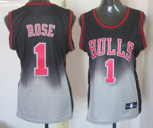 Bulls 1 Rose Fadeaway Women Basketball Jersey