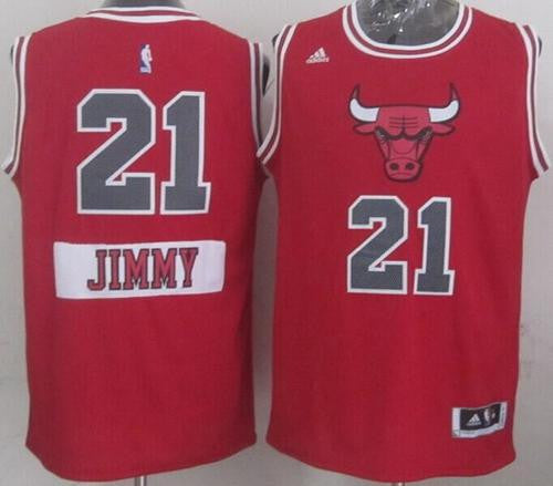 Bulls #21 Jimmy Butler Red 2014-15 Christmas Day Stitched Basketball Jersey