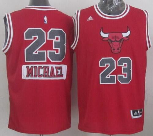 Bulls #23 Michael Jordan Red 2014-15 Christmas Day Stitched Basketball Jersey