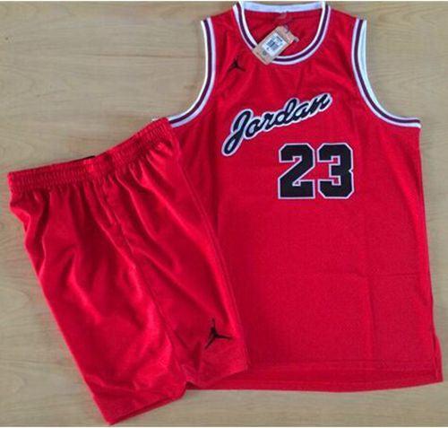 Bulls #23 Michael Jordan Red Anniversary A Set Stitched Basketball Jersey