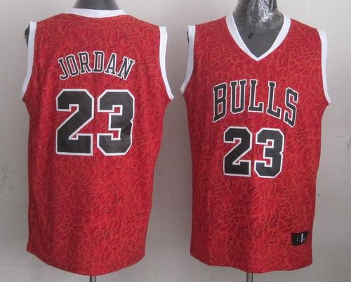 Bulls #23 Michael Jordan Red Crazy Light Stitched Basketball Jersey