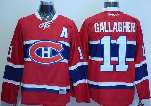 Canadiens #11 Brendan Gallagher Red Home Stitched Hockey Jersey