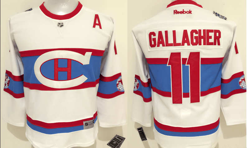 Canadiens 11 Brendan Gallagher White 2016 Winter Classic Youth Reebok Hockey Jersey