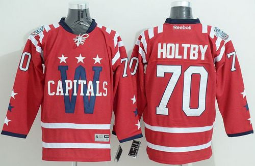 Capitals #70 Braden Holtby 2015 Winter Classic Red Stitched Hockey Jersey