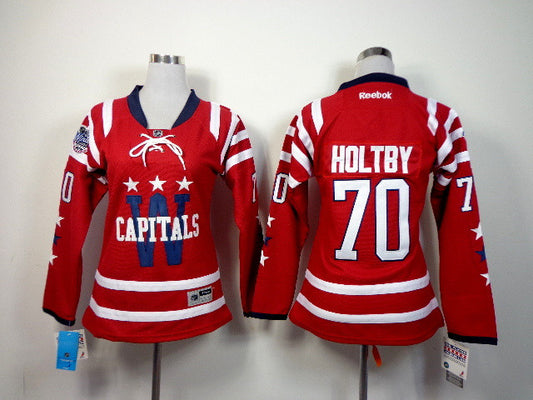 Capitals 70 Holtby Red Women Hockey Jersey