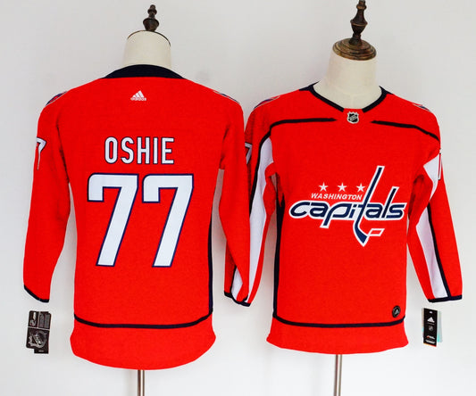 Capitals 77 T.J. Oshie Red Women Hockey Jersey