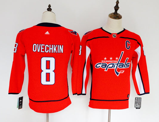 Capitals 8 Alexander Ovechkin Red Women Hockey Jersey