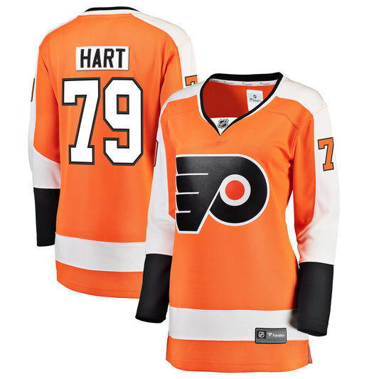 Carter Hart Philadelphia Flyers Branded Women's Home Premier Breakaway Player Hockey Jersey - Orange