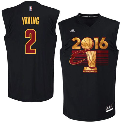 Cavaliers #2 Kyrie Irving Black 2016 Finals Champions Stitched Basketball Jersey