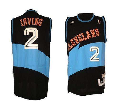 Cavaliers #2 Kyrie Irving Black ABA Hardwood Classic Fashion Stitched Basketball Jersey