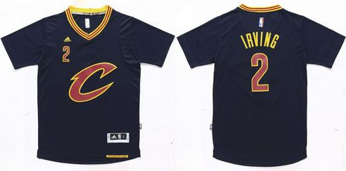 Cavaliers #2 Kyrie Irving Navy Blue 2015-2016 Season Stitched Basketball Jersey