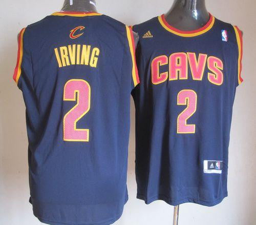 Cavaliers #2 Kyrie Irving Navy Blue Revolution 30 Stitched Basketball Jersey