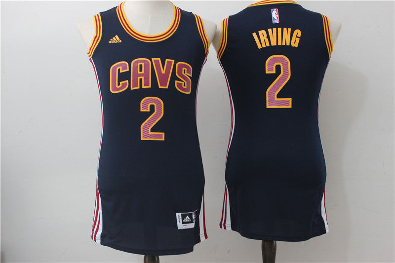 Cavaliers 2 Kyrie Irving Navy Women Swingman Basketball Jersey