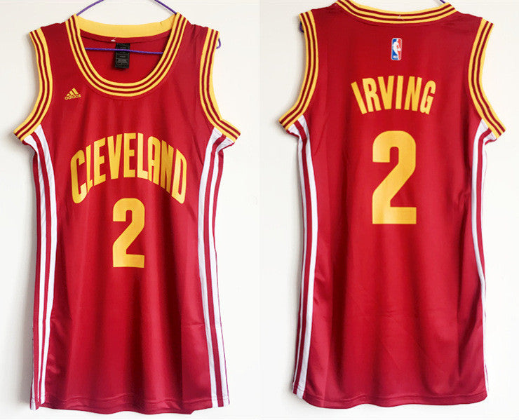 Cavaliers 2 Kyrie Irving Red Women Swingman Basketball Jersey