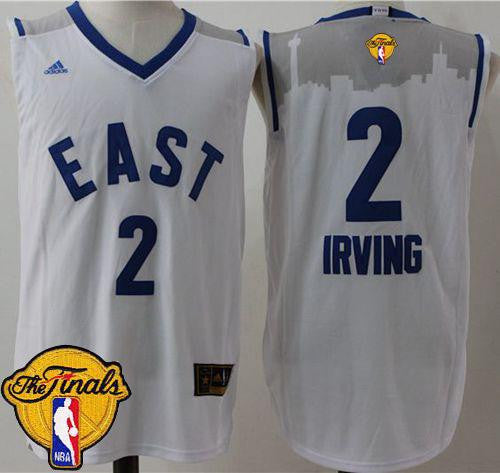 Cavaliers #2 Kyrie Irving White 2016 All Star The Finals Patch Stitched Basketball Jersey