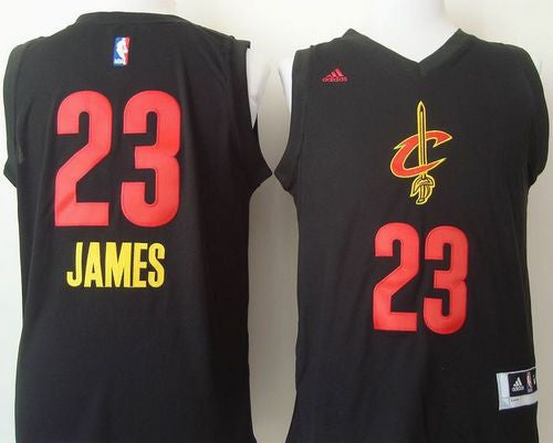 Cavaliers #23 LeBron James Black New Fashion Stitched Basketball Jersey