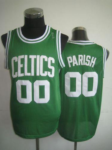 Celtics #00 Robert Parish Green Throwback Stitched Basketball Jersey