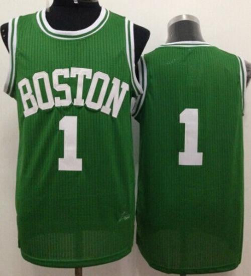 Celtics #1 Walter Brown Green Throwback Stitched Basketball Jersey