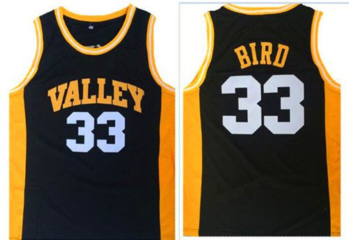 Celtics #33 Larry Bird Black Springs Valley High School Stitched Basketball Jersey