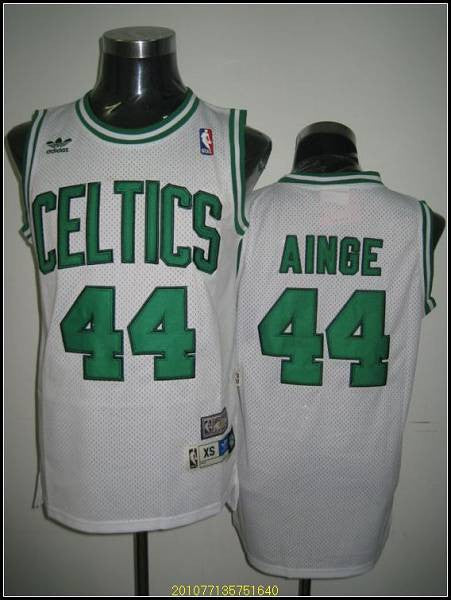 Celtics #44 Danny Ainge Stitched White Throwback Basketball Jersey