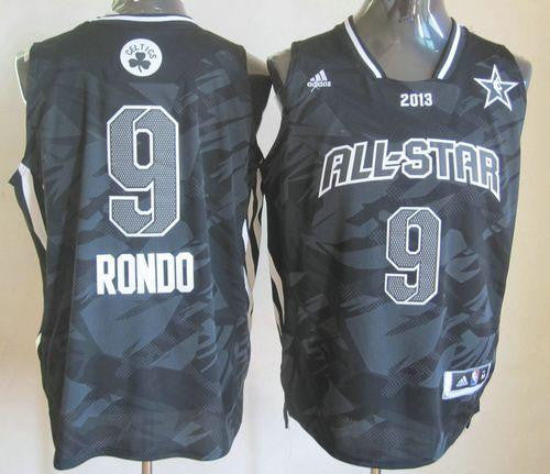 Celtics #9 Rajon Rondo Black 2013 All Star Fashion Embroidered Basketball Jersey