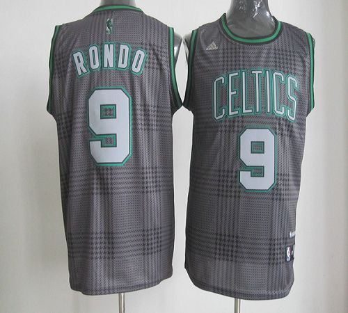 Celtics #9 Rajon Rondo Black Rhythm Fashion Embroidered Basketball Jersey