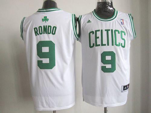 Celtics #9 Rajon Rondo Stitched White Basketball Jersey