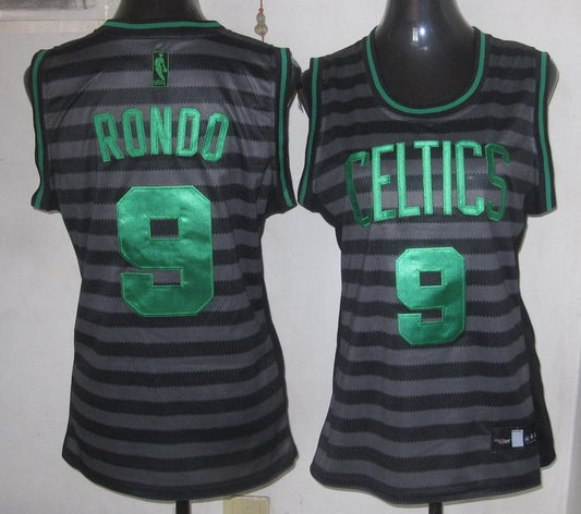 Celtics 9 Rondo Groove Swingman Women Basketball Jersey